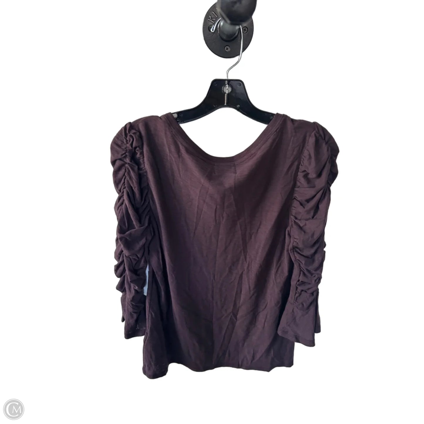 Top 3/4 Sleeve By Nation Ltd In Brown, Size: M