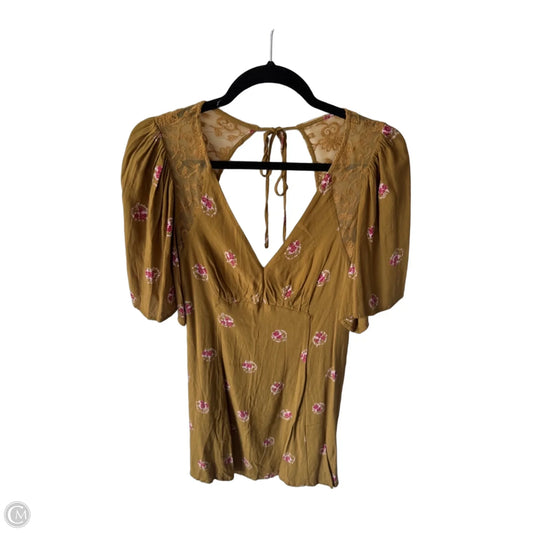 Dress Party Short By Free People In Green & Pink, Size: S