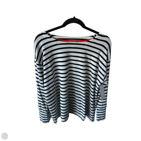Top Long Sleeve By J. Jill In Black & White, Size: Lp