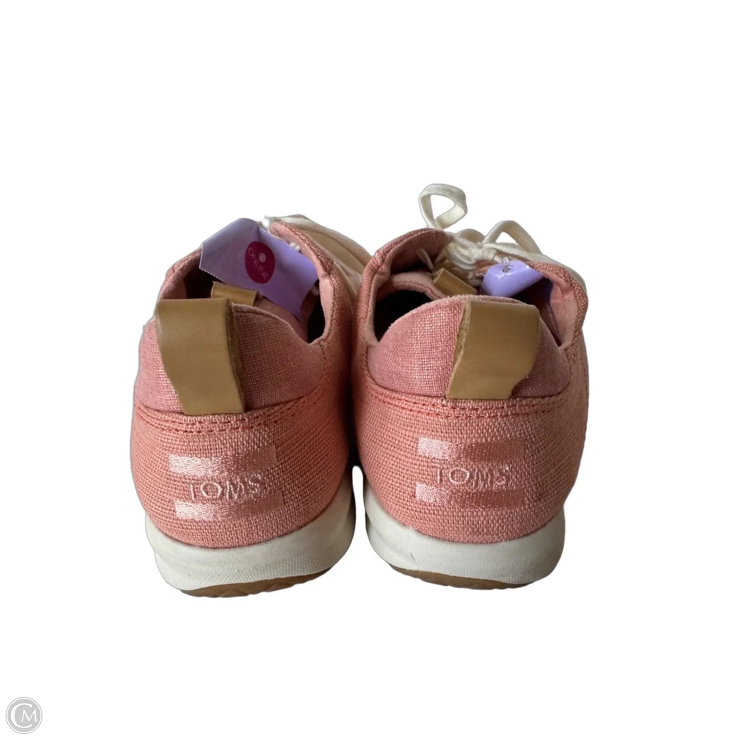 Shoes Sneakers By Toms In Pink & White, Size: 8.5
