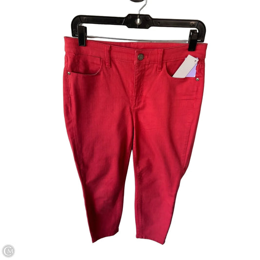 Jeans Cropped By Talbots In Pink Denim, Size: 6p