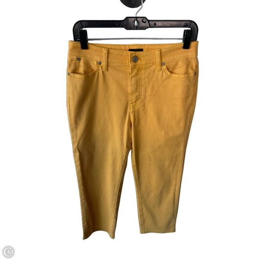 Jeans Cropped By Talbots In Yellow Denim, Size: 4p