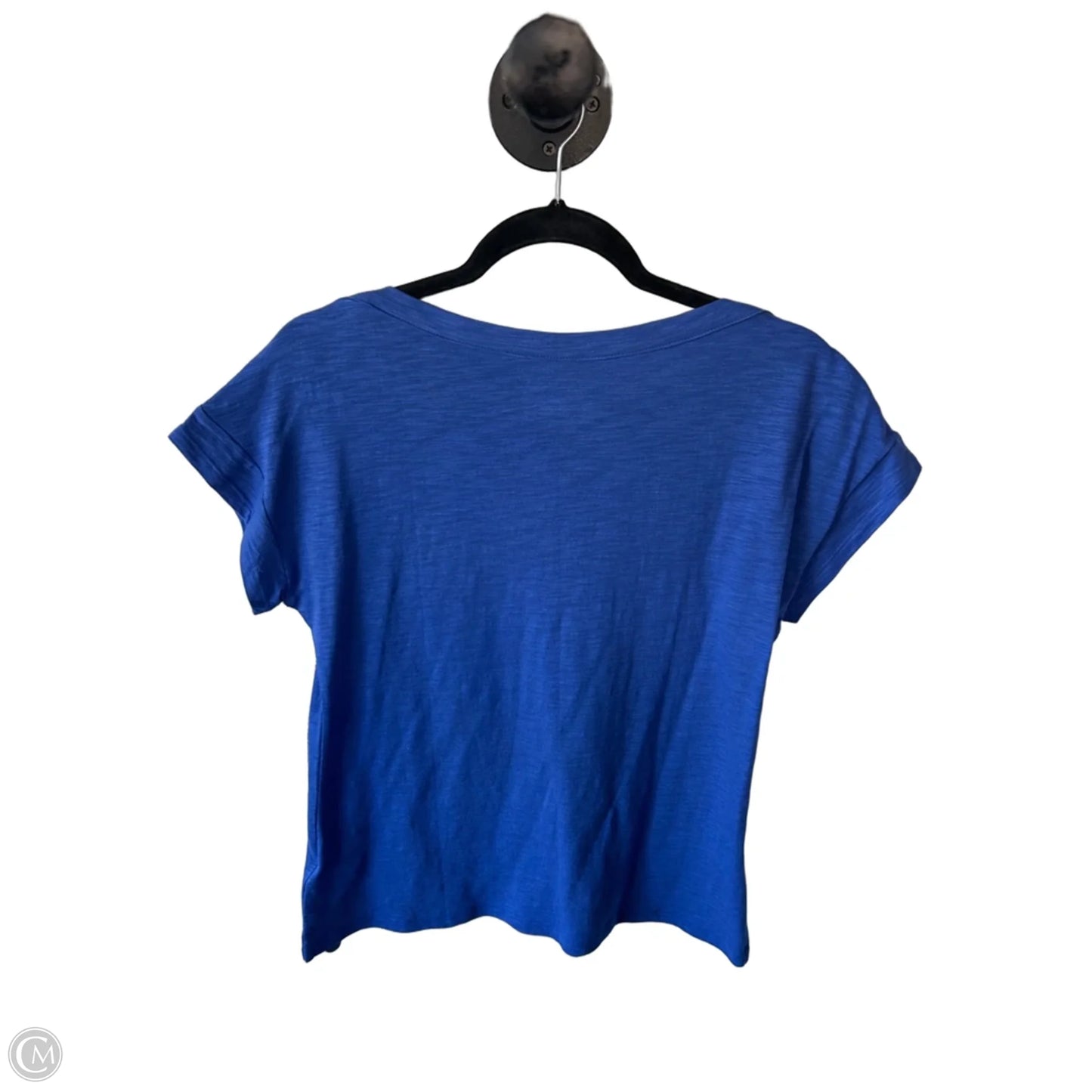 Top Short Sleeve Basic By Talbots In Blue, Size: Mp