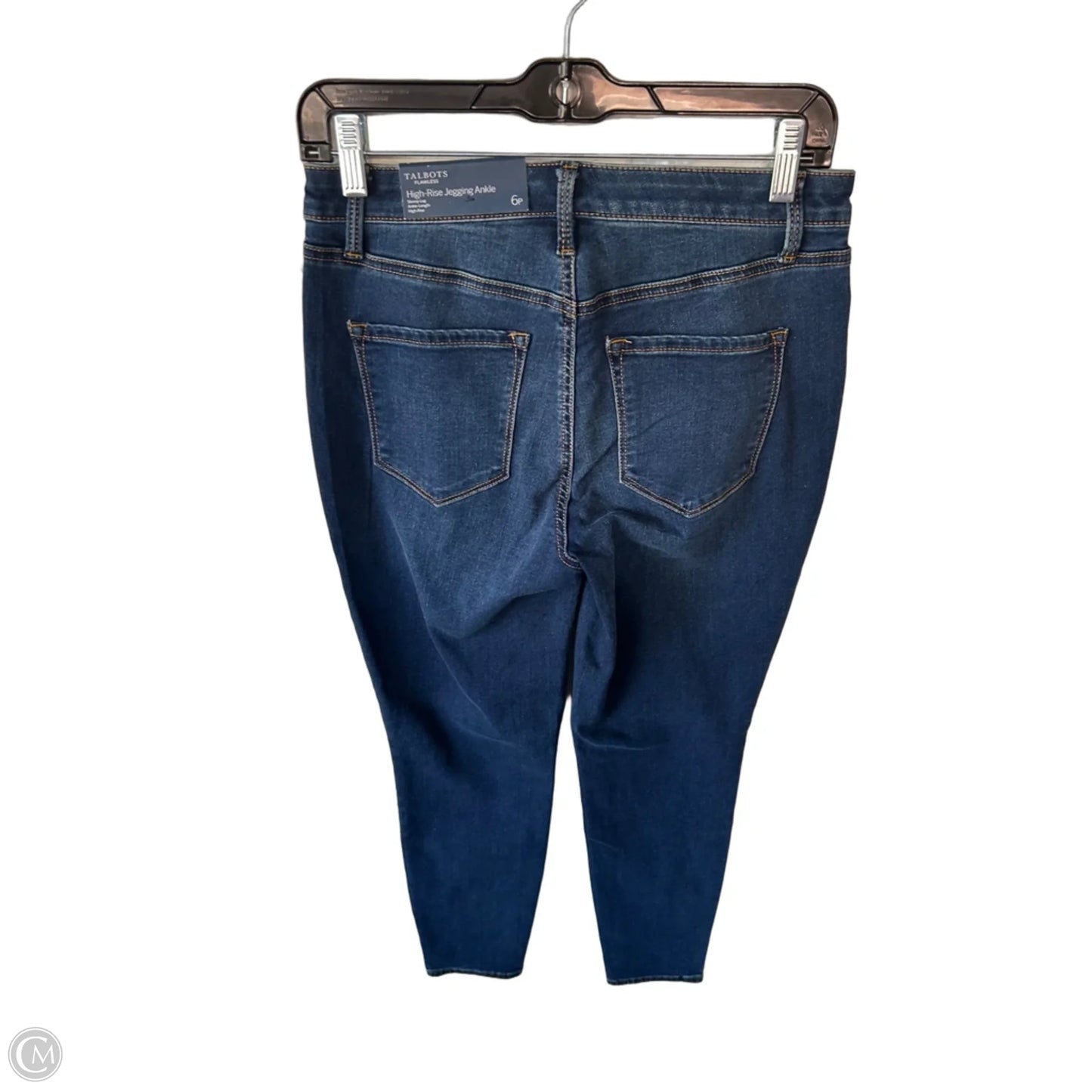 Jeans Skinny By Talbots In Blue Denim, Size: 6p