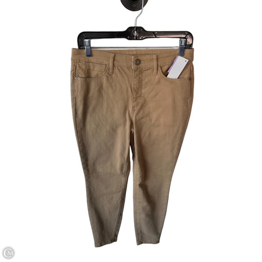 Jeans Skinny By Talbots In Tan Denim, Size: 6p