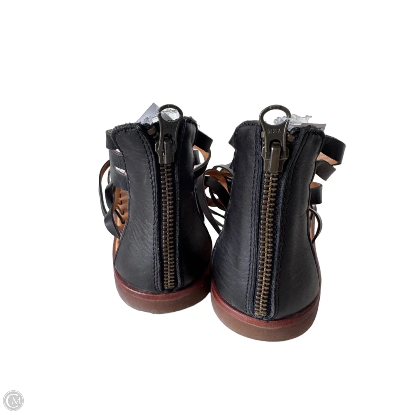 Sandals Flats By Kork Ease In Black & Brown, Size: 7