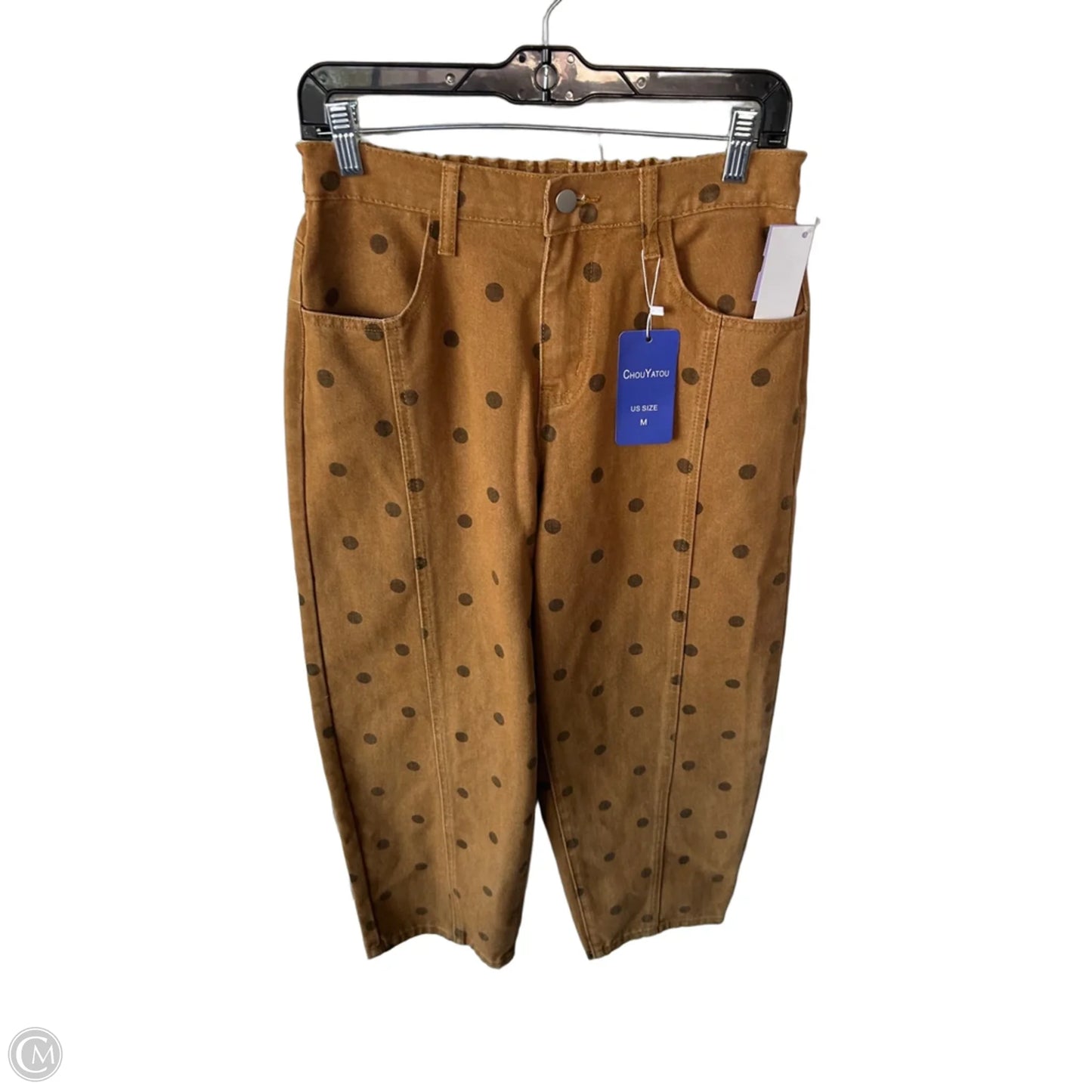 Jeans Wide Leg By Cme In Brown, Size: 8