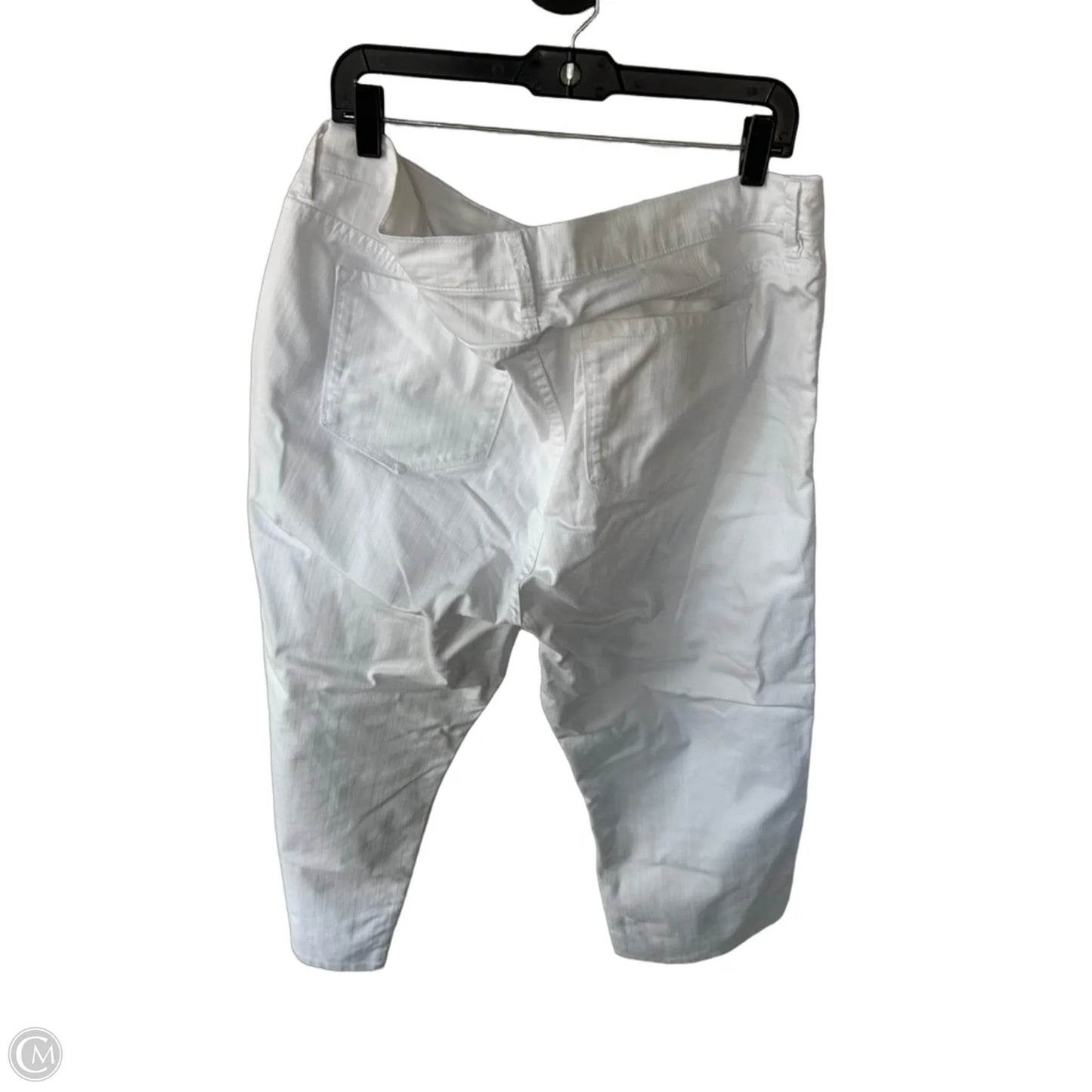 Jeans Straight By Not Your Daughters Jeans In White Denim, Size: 18