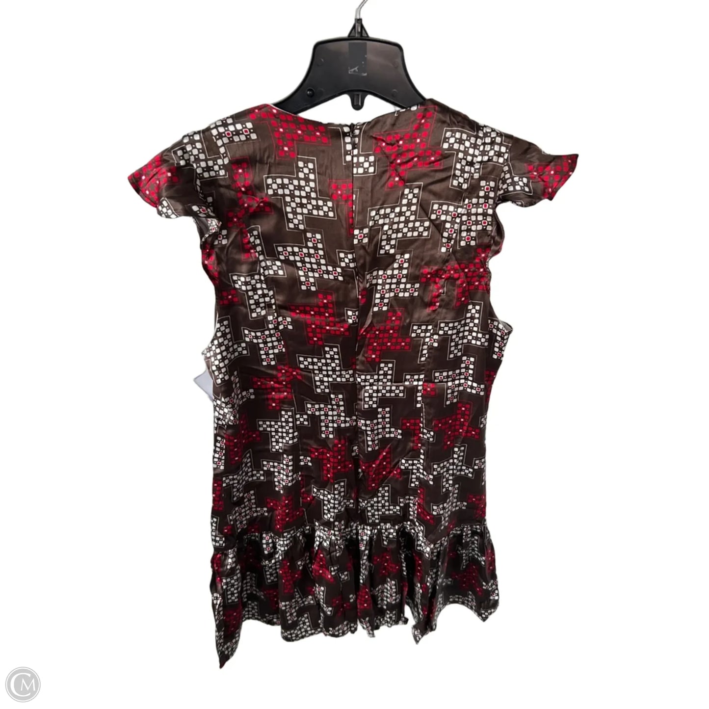 Dress Casual Short By Cmc In Brown & Red, Size: L