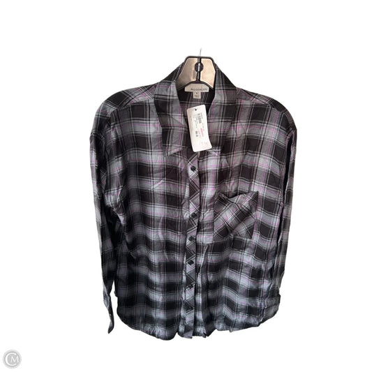 Top Long Sleeve By Allison Joy In Black & Grey, Size: S