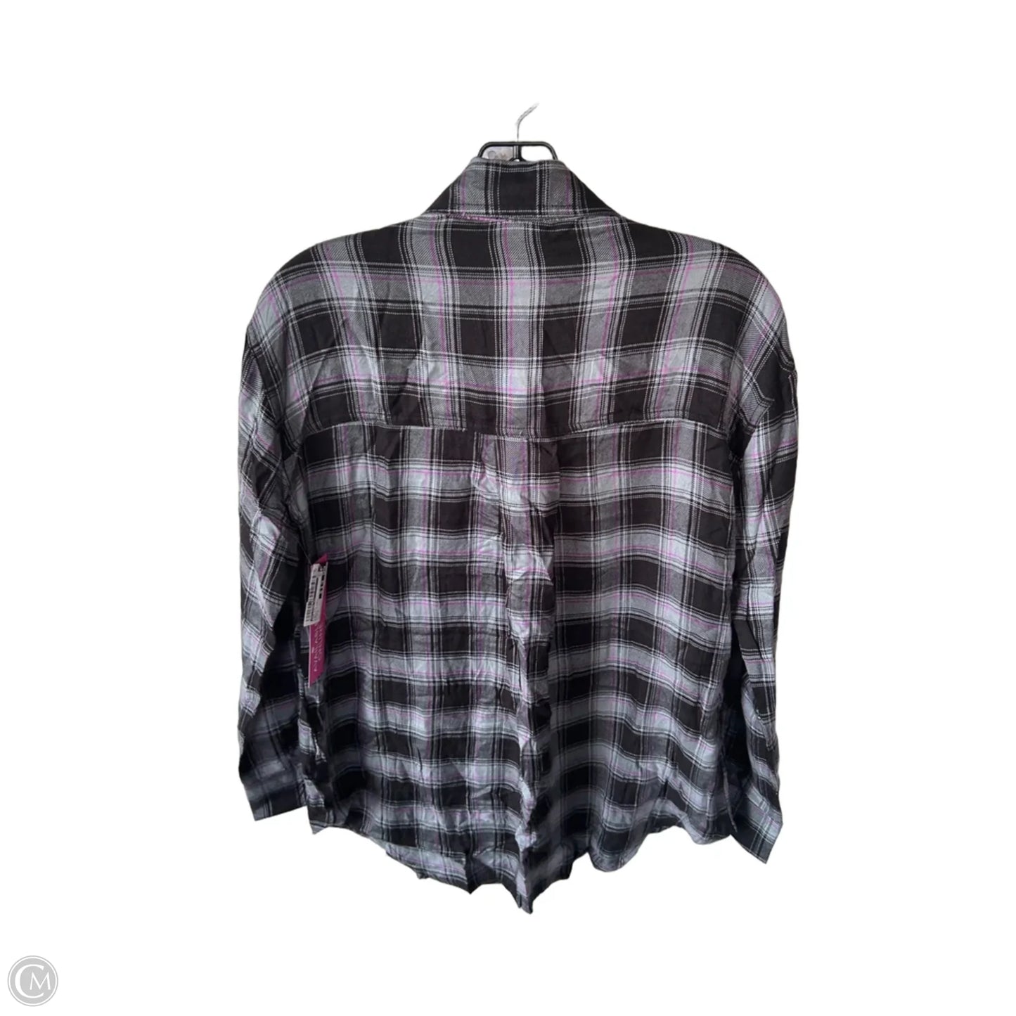 Top Long Sleeve By Allison Joy In Black & Grey, Size: S