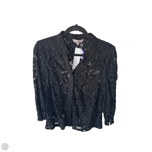 Top 3/4 Sleeve By Nanette By Nanette Lepore In Black, Size: L