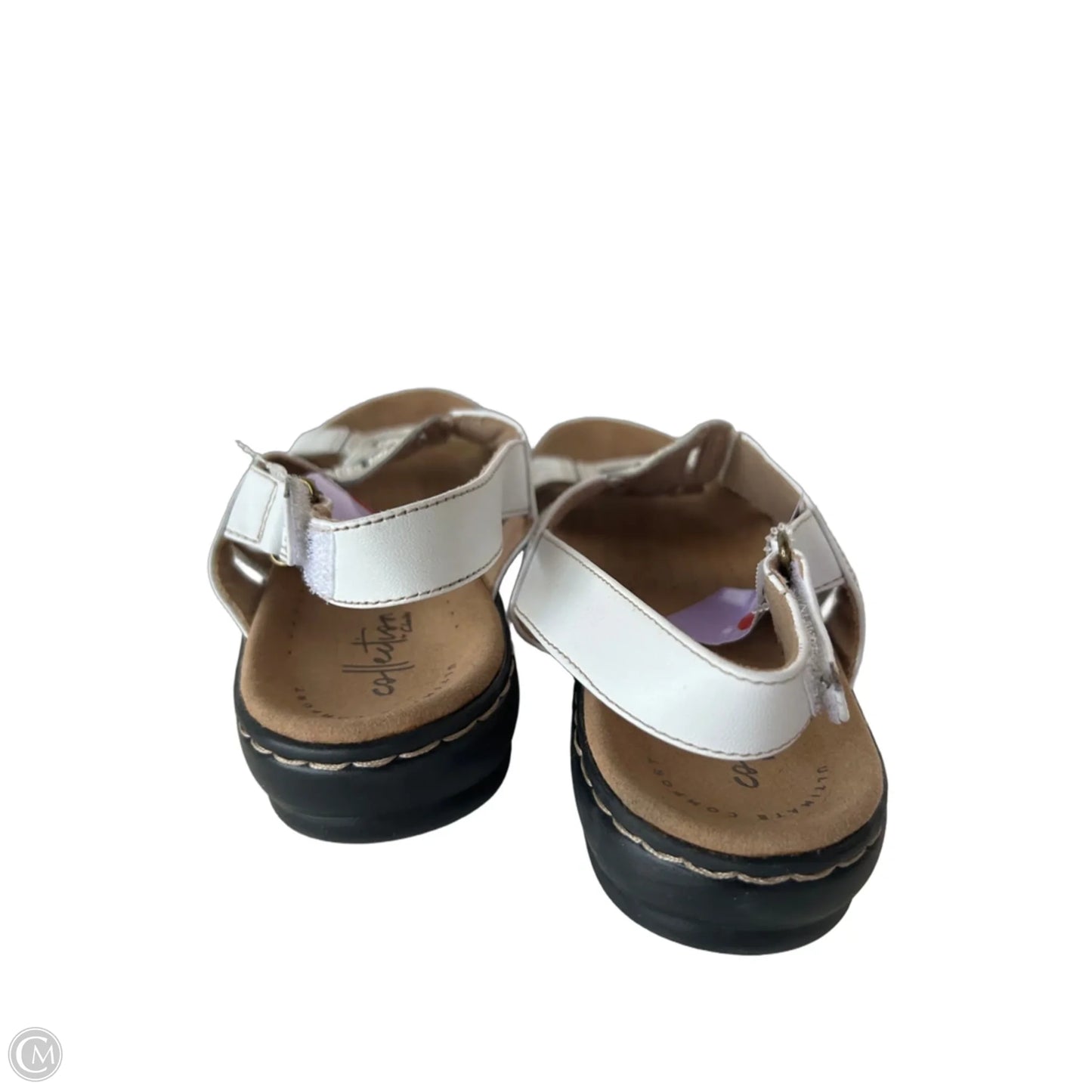 Sandals Flats By Clarks In White, Size: 8
