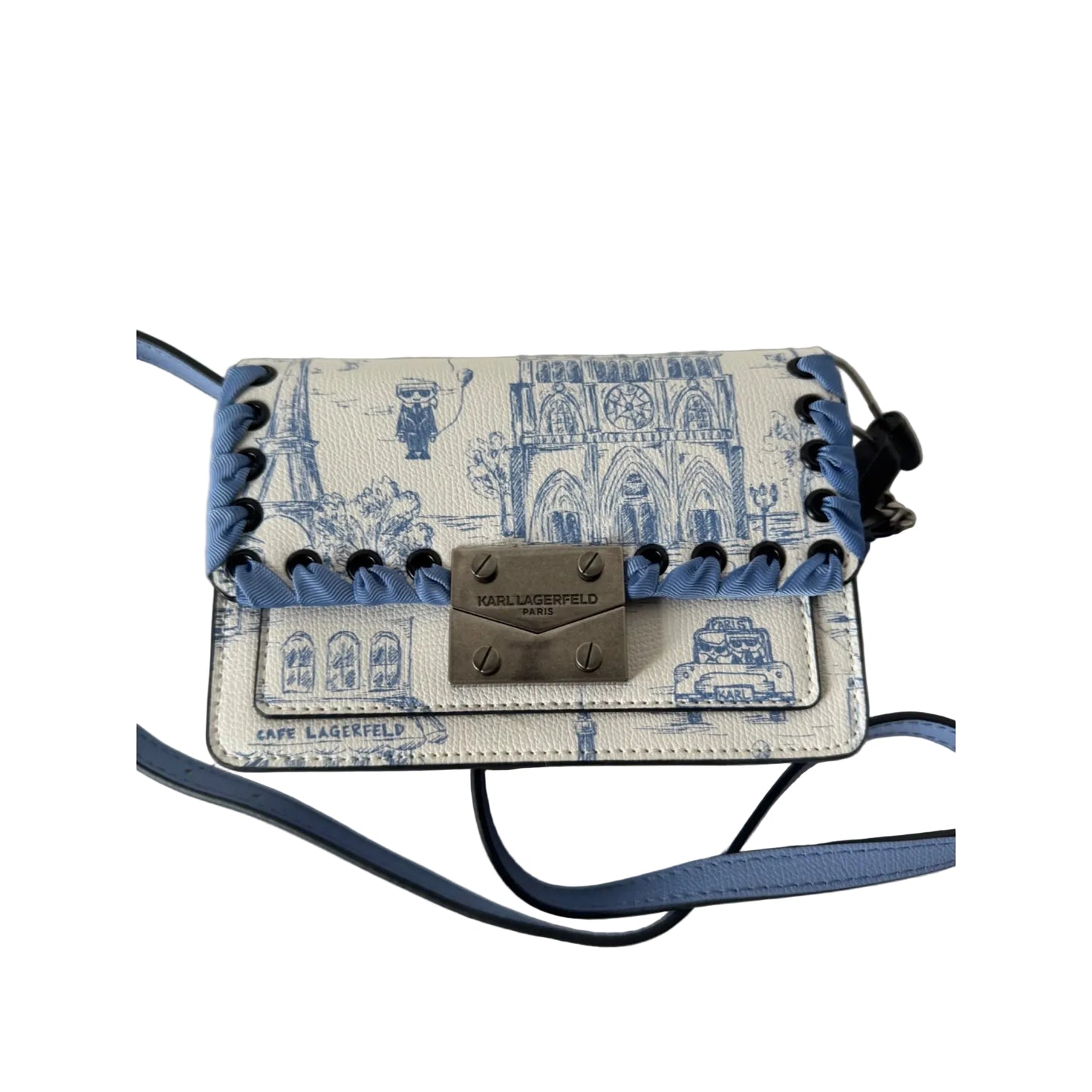 Crossbody Designer By Karl Lagerfeld, Size: Small