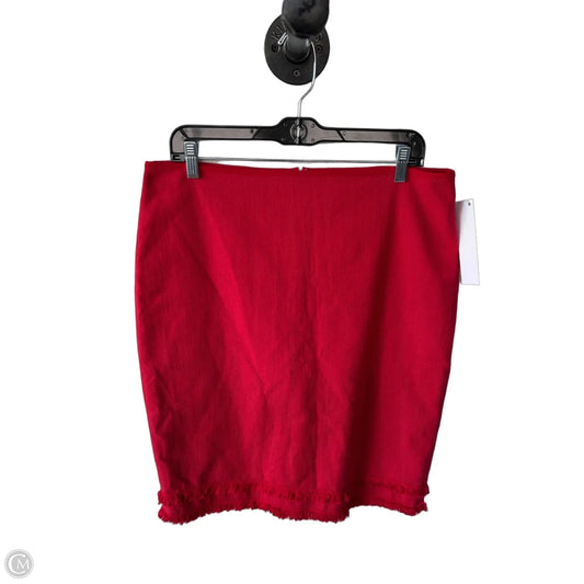 Skirt Mini & Short By Ann Taylor In Red, Size: 12