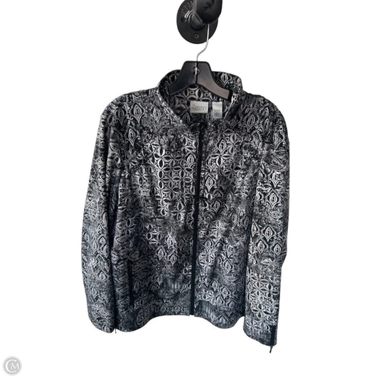 Jacket Other By Zenergy By Chicos In Black & Grey, Size: Xl