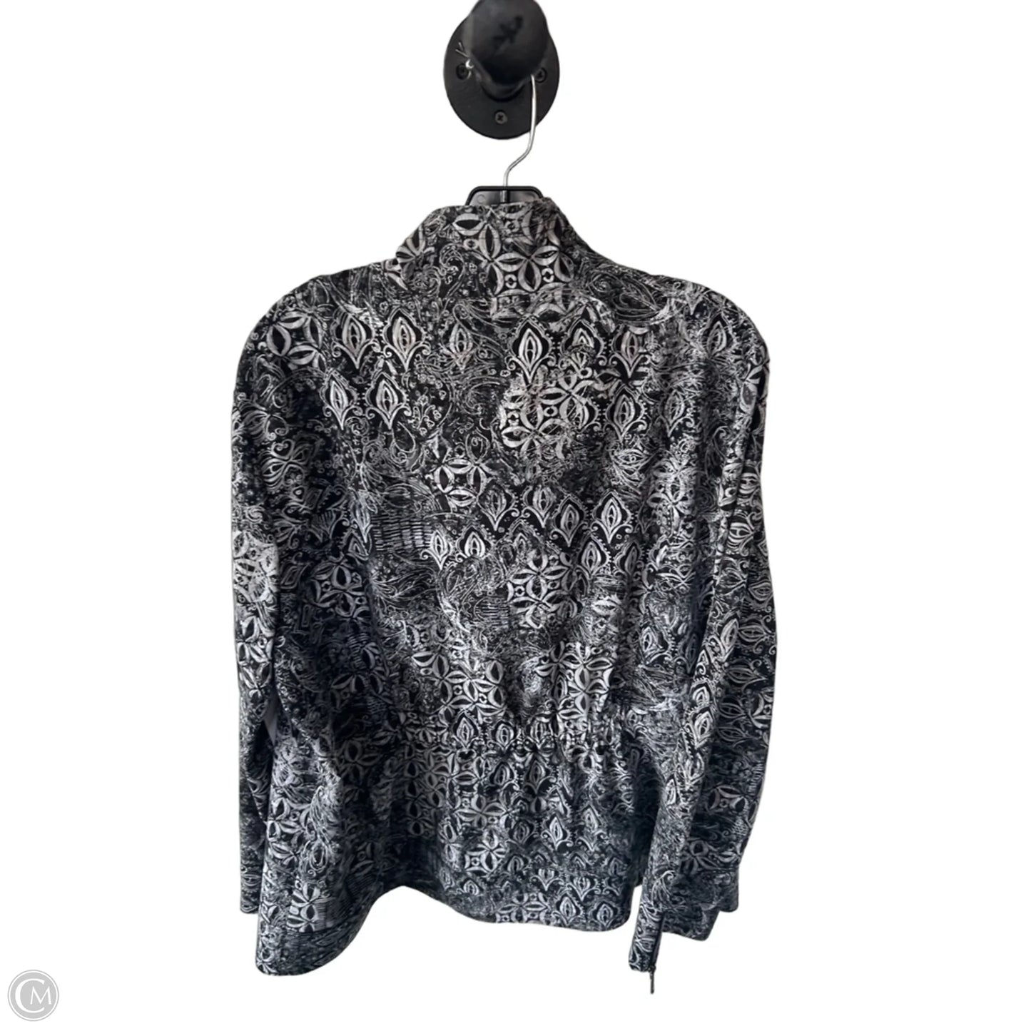 Jacket Other By Zenergy By Chicos In Black & Grey, Size: Xl