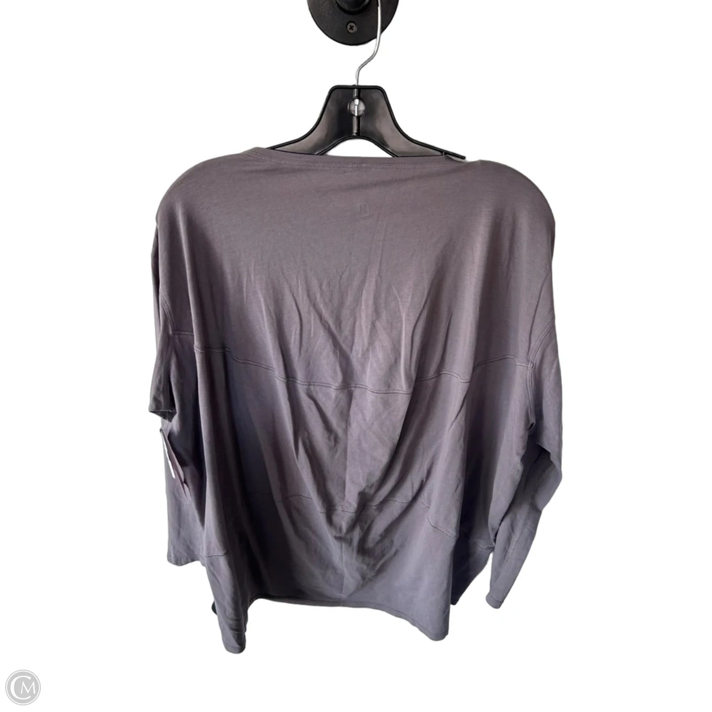 Athletic Top Long Sleeve Crewneck By Lululemon In Purple, Size: M