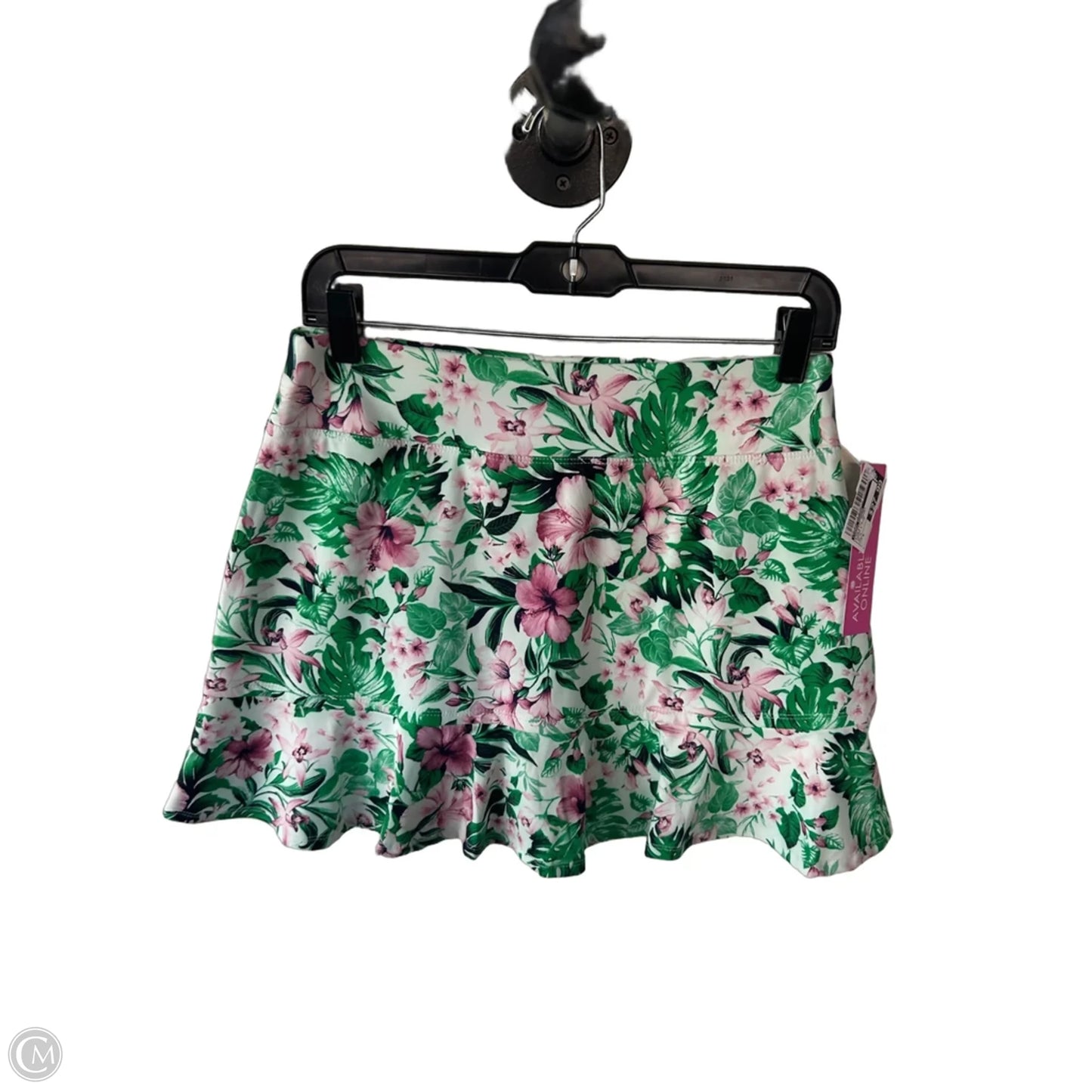 Athletic Skort By Tommy Bahama In Green & Pink, Size: 8