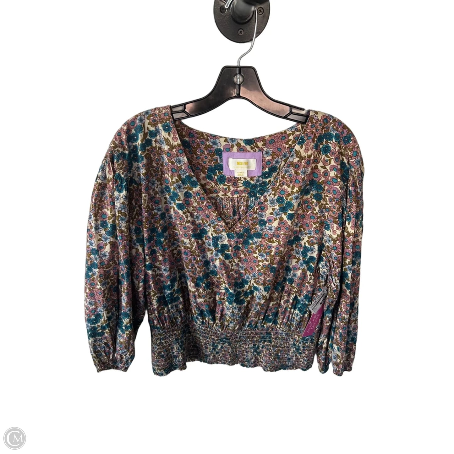 Top 3/4 Sleeve By Maeve In Blue & Purple, Size: L
