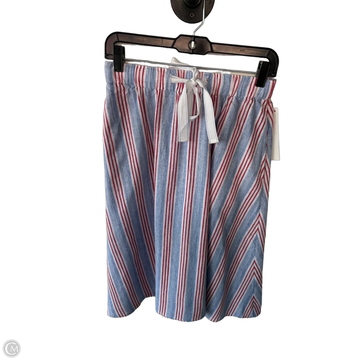 Skirt Midi By Talbots In Blue & Red & White, Size: 0p