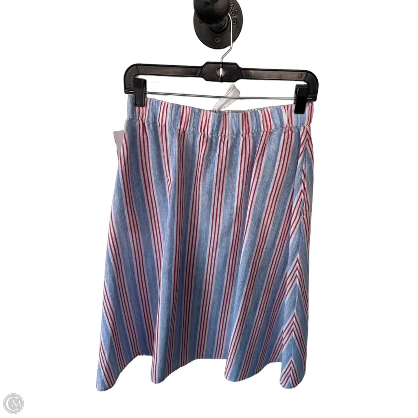Skirt Midi By Talbots In Blue & Red & White, Size: 0p