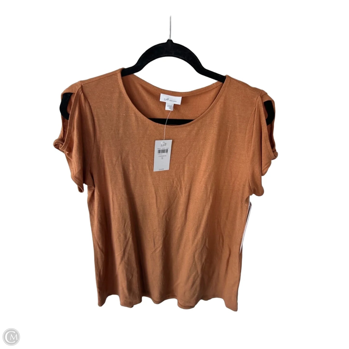 Top Short Sleeve By J. Jill In Brown, Size: S