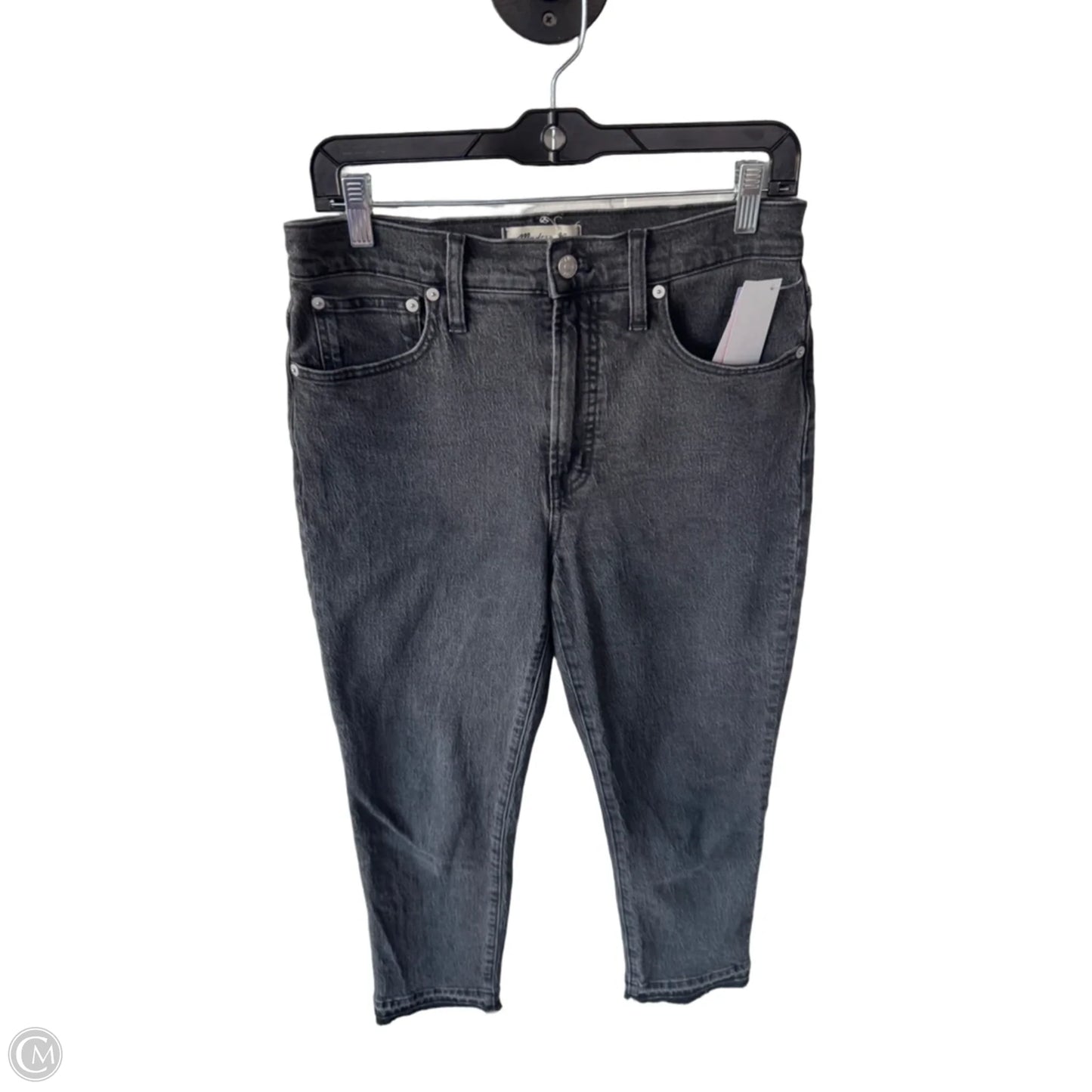 Jeans Straight By Madewell In Black Denim, Size: 4p