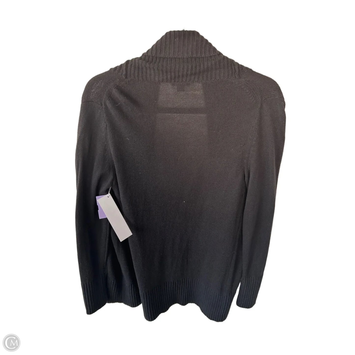 Sweater Cardigan By Ann Taylor In Black, Size: S