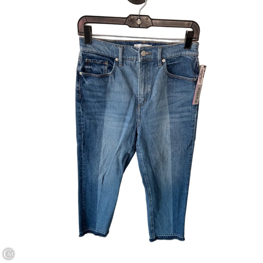 Jeans Straight By Loft In Blue Denim, Size: 6p