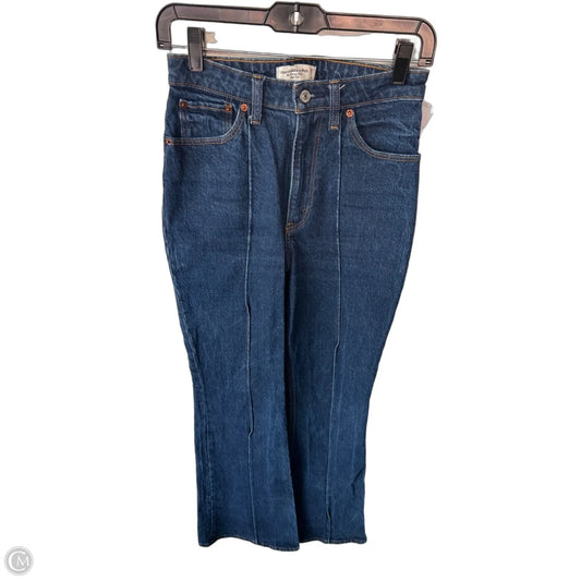 Jeans Flared By Abercrombie And Fitch In Blue Denim, Size: 2