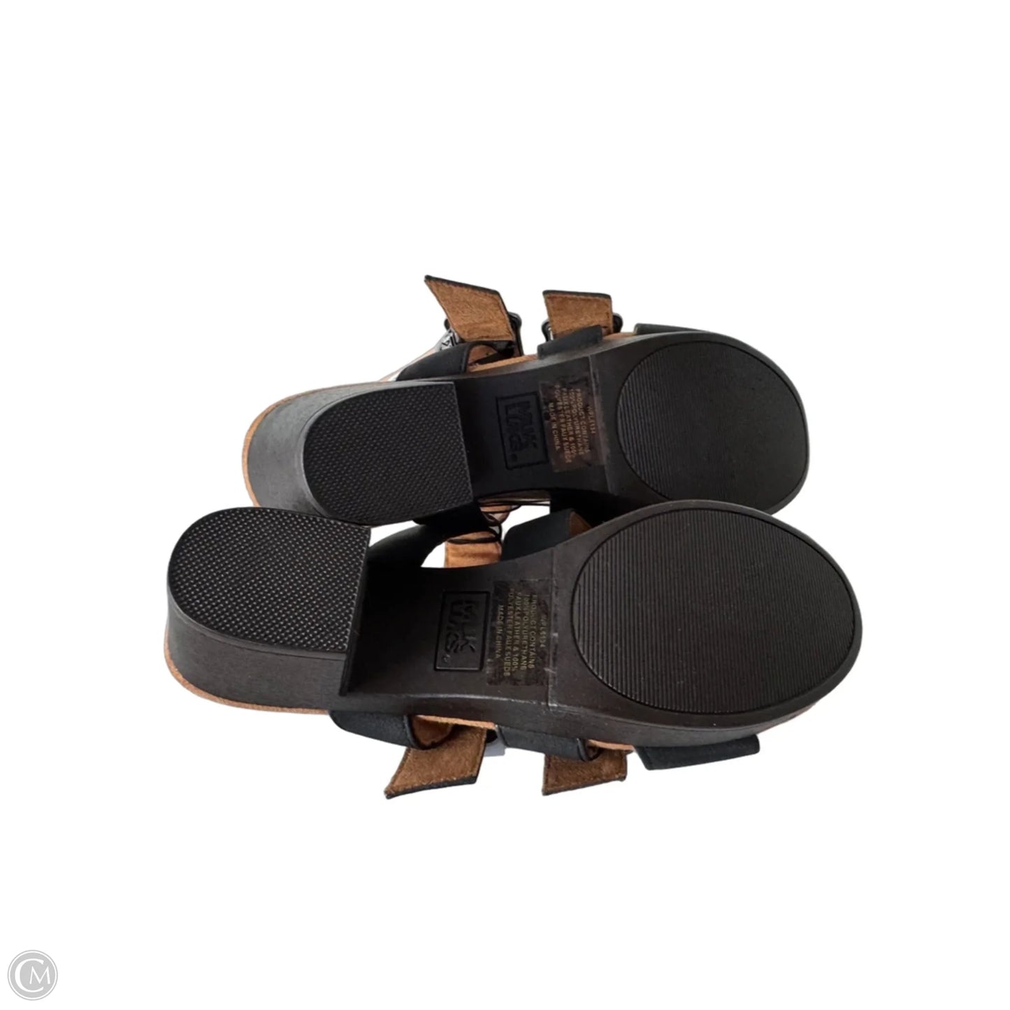 Sandals Heels Block By Muk Luks In Black, Size: 11
