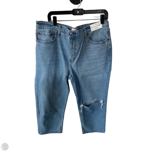 Jeans Straight By Abercrombie And Fitch In Blue Denim, Size: 16