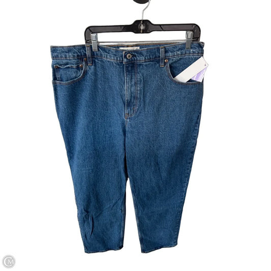 Jeans Straight By Abercrombie And Fitch In Blue Denim, Size: 16