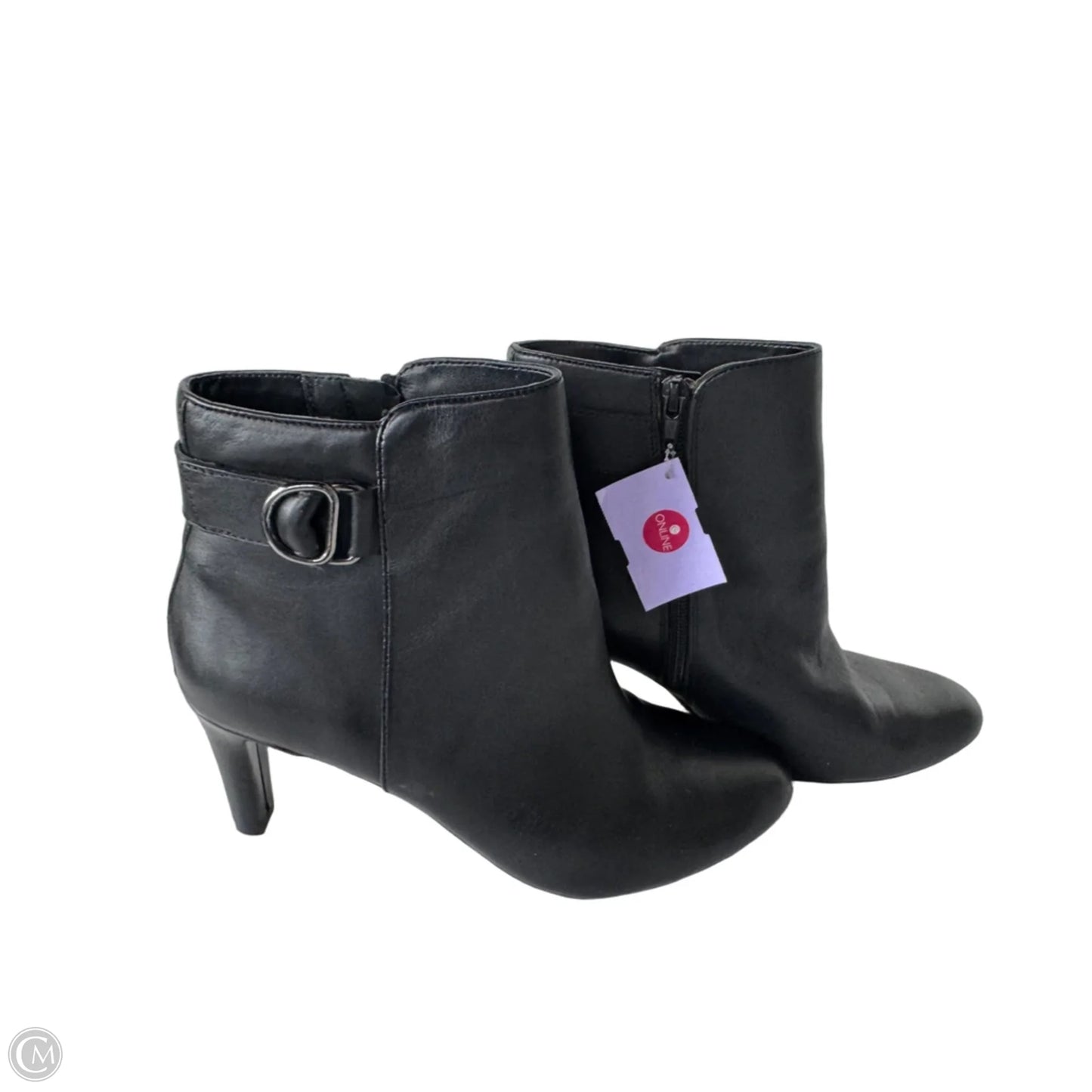 Boots Ankle Heels By Bandolino In Black, Size: 10