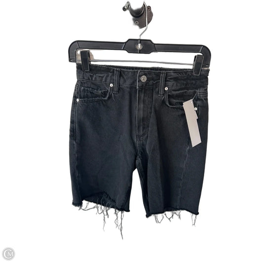 Shorts By Paige In Black Denim, Size: 0