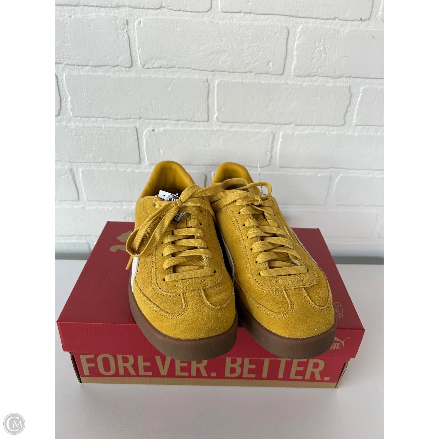 Shoes Sneakers By Puma In Yellow, Size: 7.5