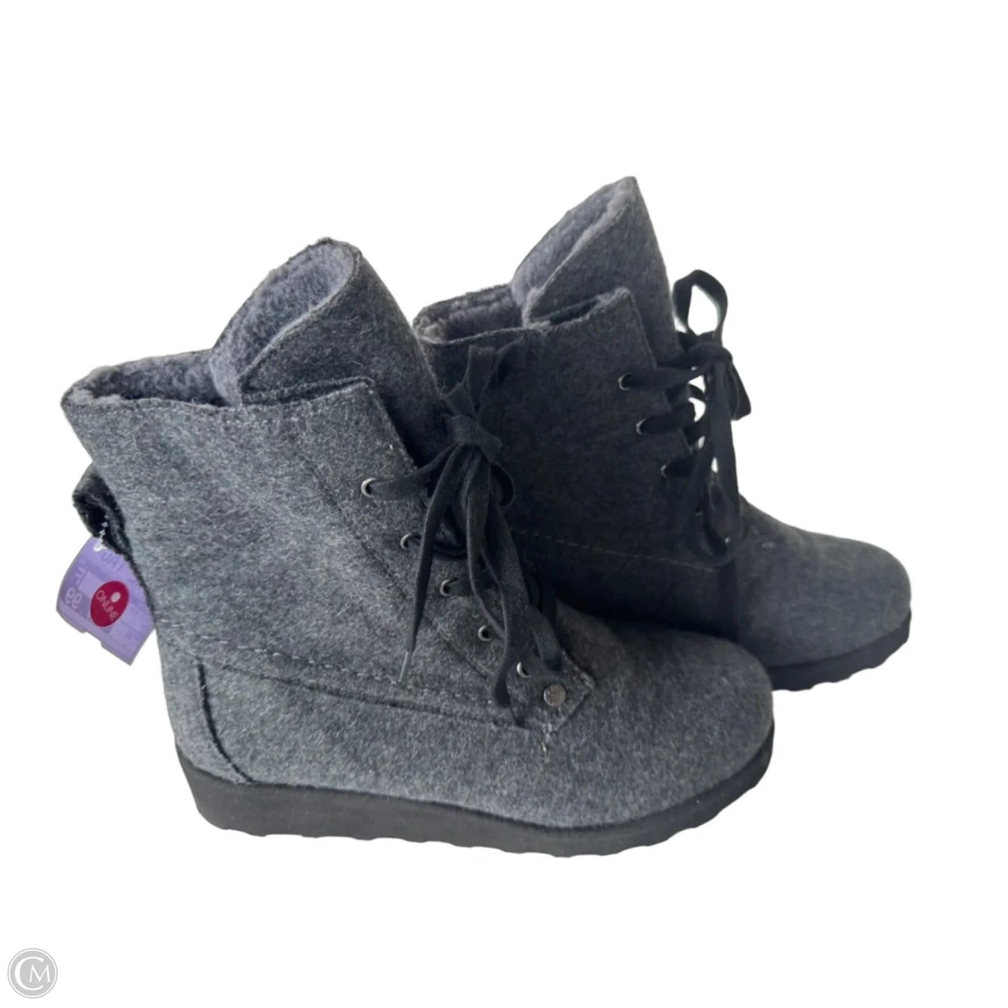 Boots Mid-calf Heels By Bearpaw In Grey, Size: 10