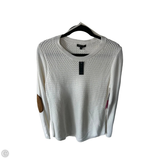 Sweater By Clothes Mentor In White, Size: M