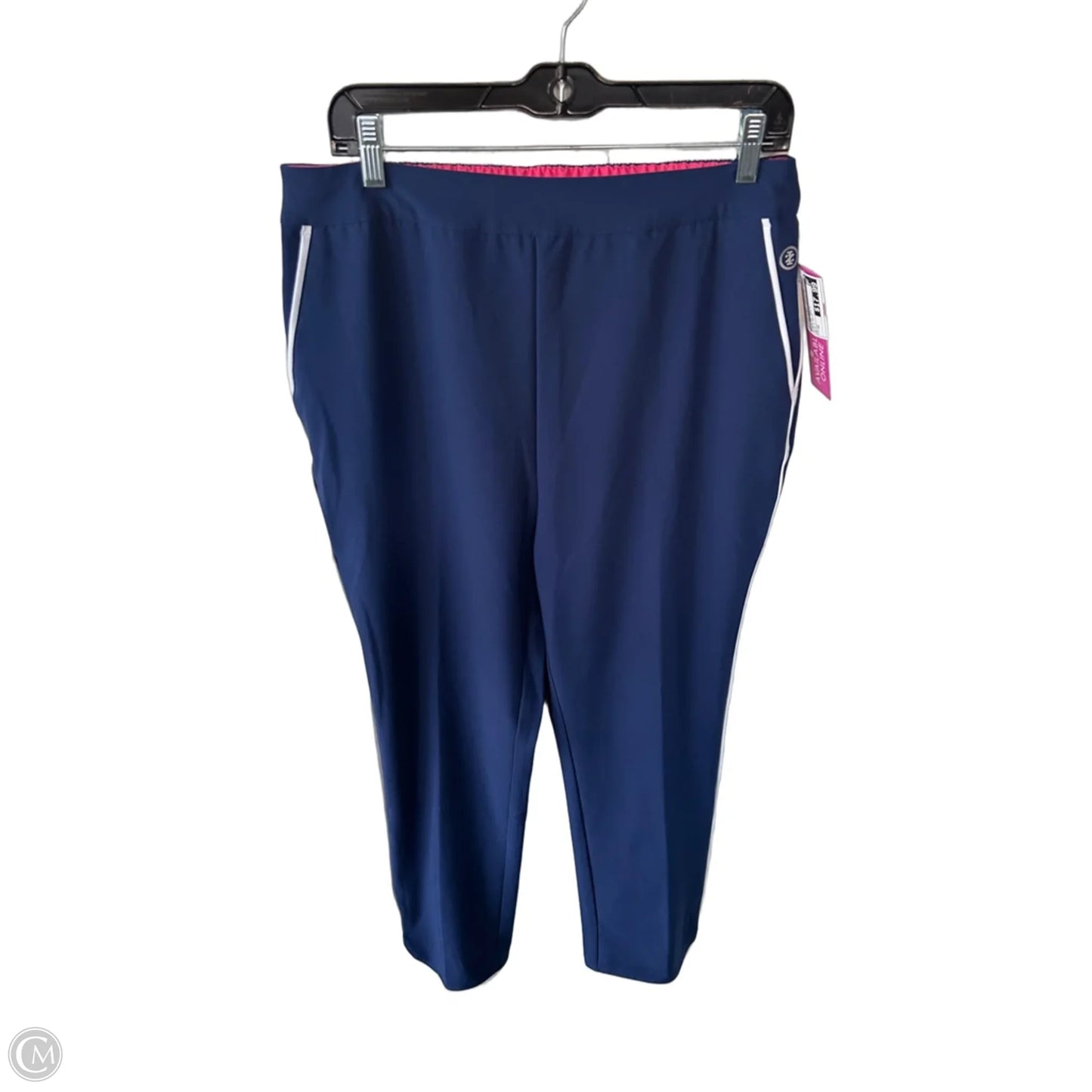 Athletic Pants By Izod In Blue & White, Size: 12