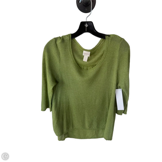 Sweater By Chicos In Green, Size: M