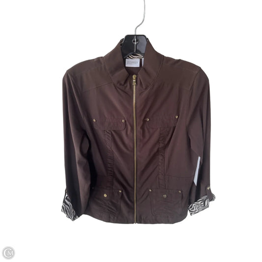 Jacket Other By Zenergy By Chicos In Brown, Size: S
