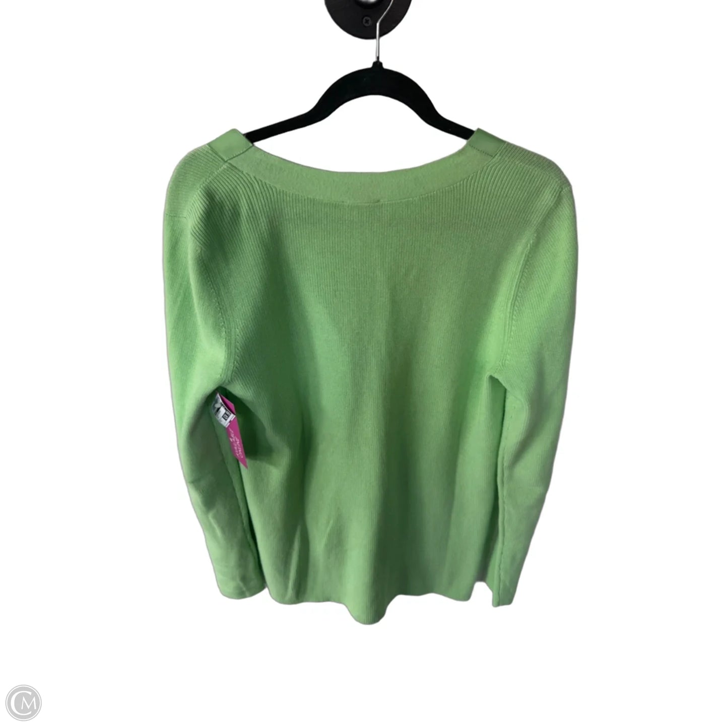 Sweater Cardigan By Talbots In Green, Size: S