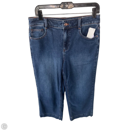 Jeans Straight By Talbots In Blue Denim, Size: 10p