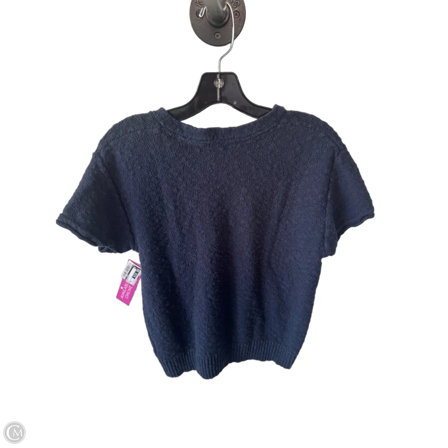 Sweater Short Sleeve By L.l. Bean In Blue, Size: M