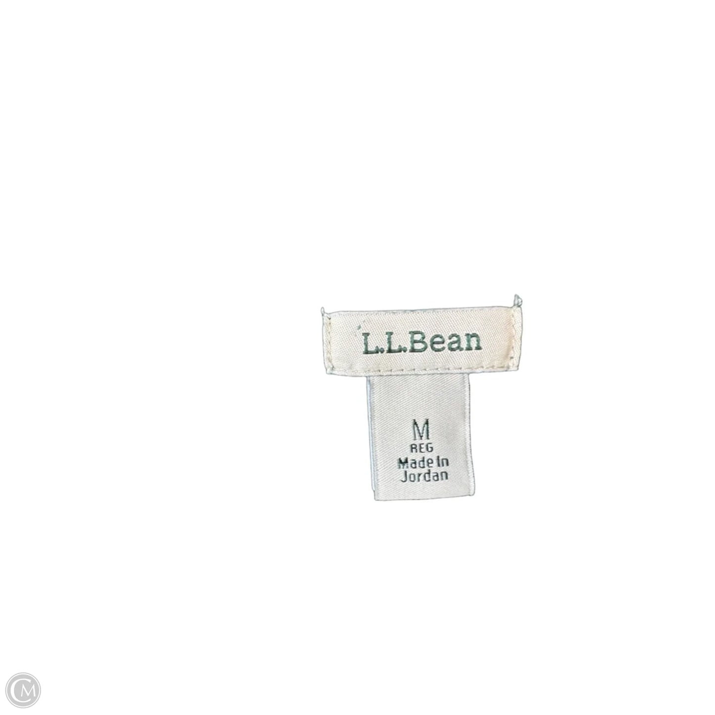 Sweater By L.l. Bean In Green & White, Size: M