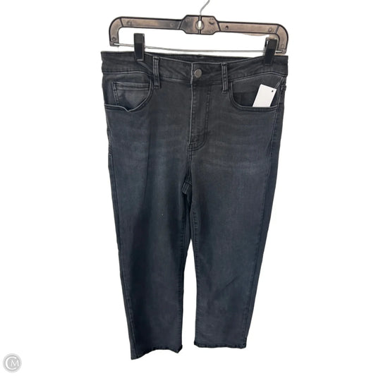 Jeans Straight By Well Worn In Black Denim, Size: 8