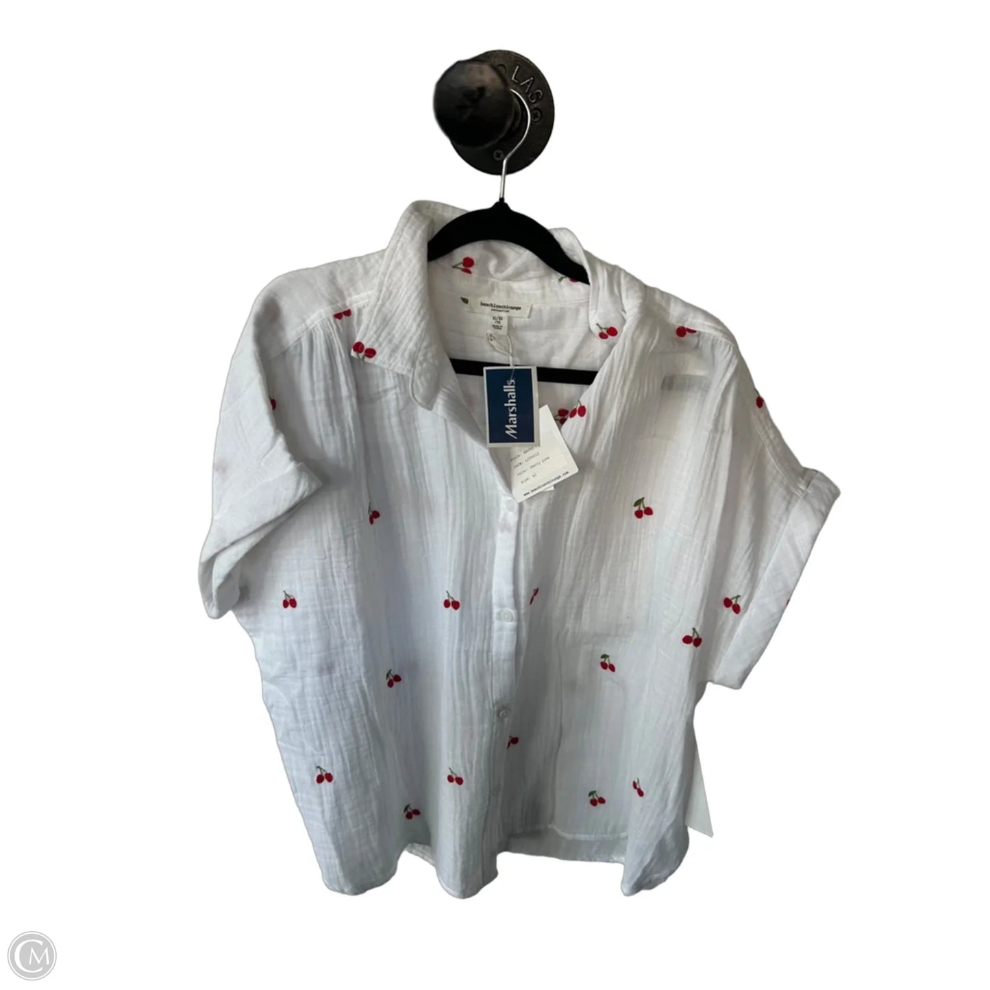 Top Short Sleeve By Beachlunchlounge In Red & White, Size: Xl