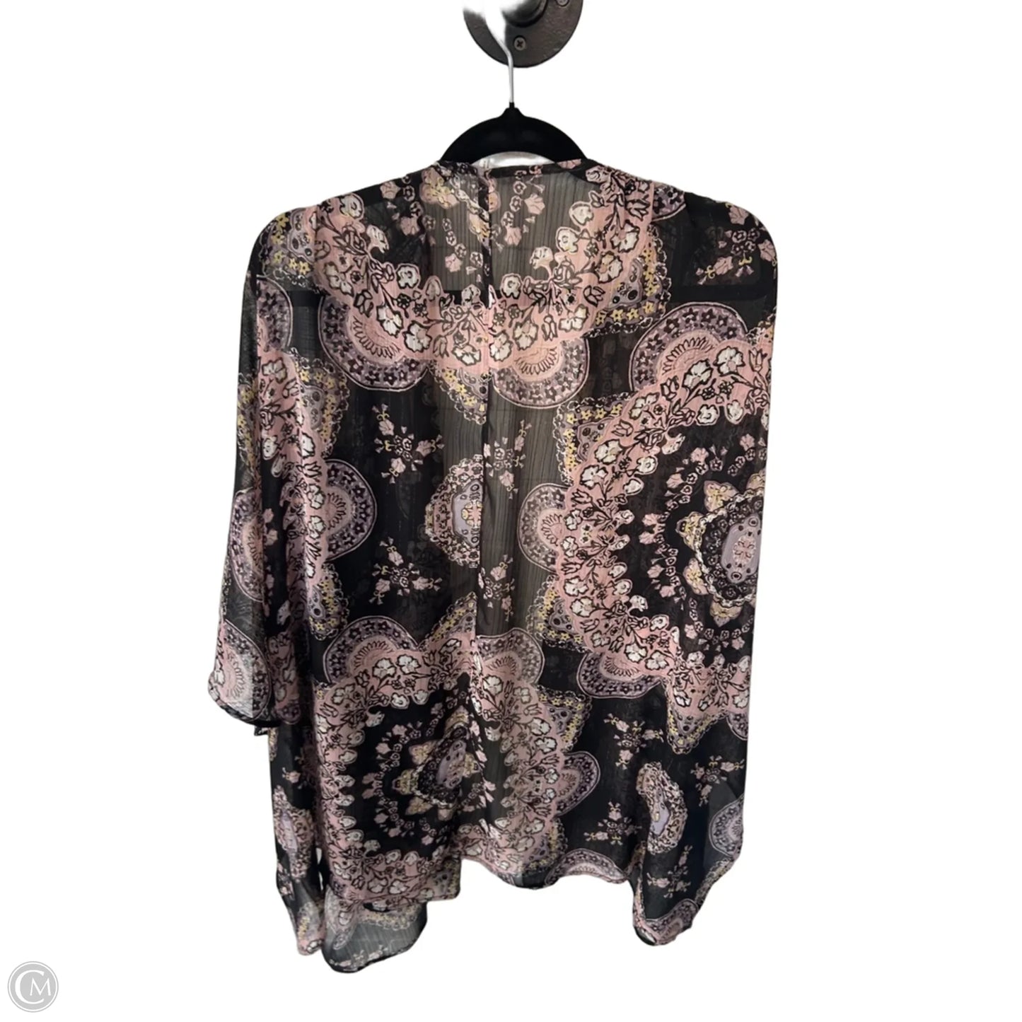 Kimono By Maurices In Black & Pink, Size: Osfm