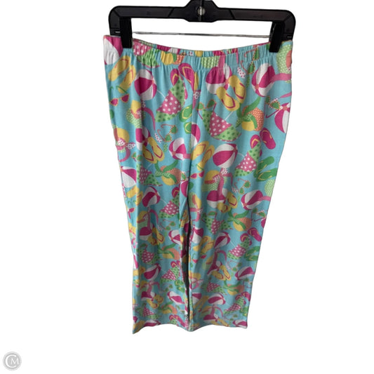 Pajama Pants By Adonna In Blue & Pink, Size: 8